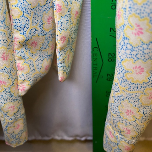 Women’s Derek Lam 10 Crosby Jumpsuit in Yellow 
Ditzie Pattern Tie Waist sz 44/8 - Picture 10 of 13